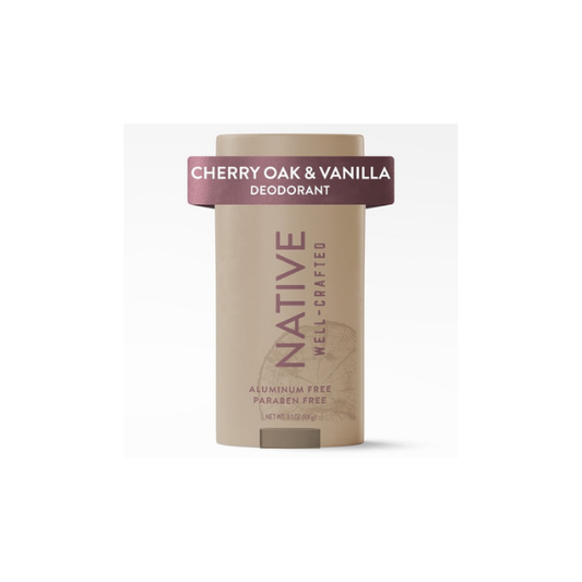 Native Aluminum Free Deodorant for Men, Cherry Oak & Vanilla, Well-Crafted, 3.1 oz
