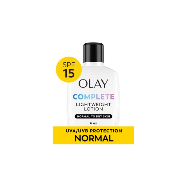 Olay Face Moisturizer with SPF 15, Complete Face Lotion with Sun Protection, 6.0 oz