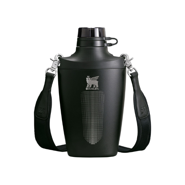 Stanley Cross Bottle 23 oz | Travel Water Bottle with Jacquard Strap | Leakproof Tritan Lid with Removable Straw | Insulated Stainless Steel | BPA-Free | Black