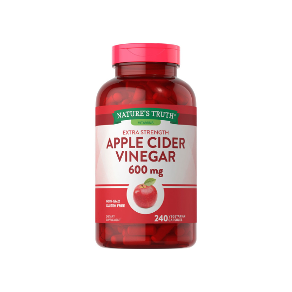 Nature's Truth Apple Cider Vinegar 600 mg Extra Strength Capsules, 240 ct.