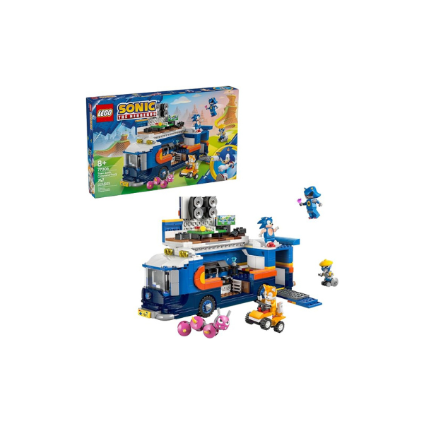 LEGO Sonic the Hedgehog Team Sonic Command Truck Building Toy - Pretend Play Vehicle W/5 Figures for Boys & Girls, Ages 8+ - Toy Building Blocks for Kids - Gift Idea for Birthdays - 77006