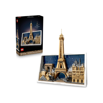 LEGO Architecture Paris – City of Love Building Set for Adults - Gift for Birthdays - Office or Bedroom Decor for Women & Men, Ages 18+ - W/Frame for Display - 21064