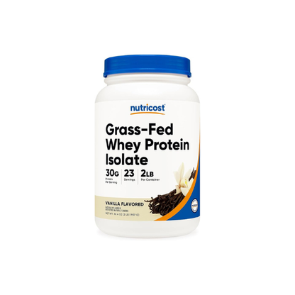 Nutricost Grass-Fed Whey Protein Isolate (Vanilla) 2LBS