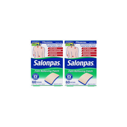 (2 pack) Salonpas Pain Relieving Patch, 60 Count (Pack of 1)