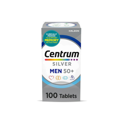 Centrum Silver Men's Multivitamin for Men 50 and Over, 100 Tablets