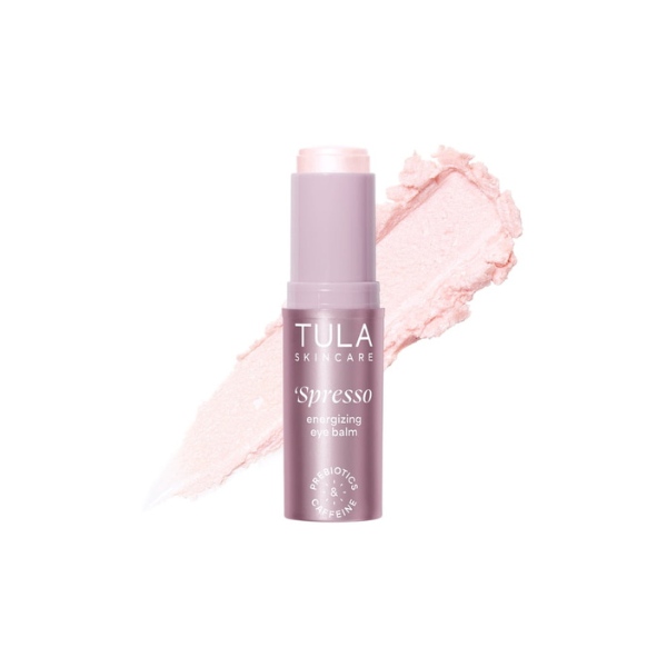 TULA Skin Care Spresso Energizing Eye Balm, Pink Rose - Under Eye Treatment, 0.35 oz.