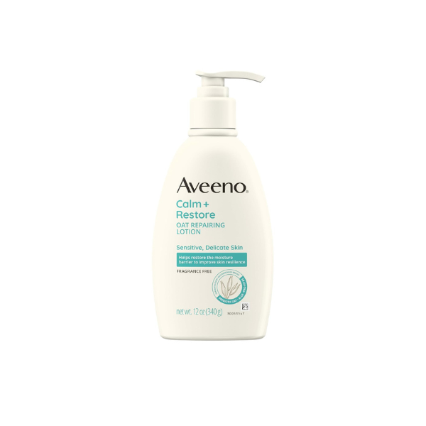 Aveeno Calm + Restore Repairing Body Lotion, Fragrance-Free, 12 oz