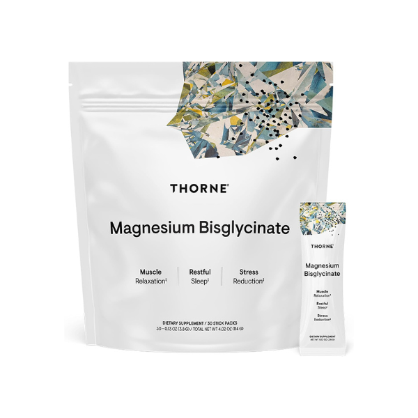 THORNE Magnesium Bisglycinate, Powdered Magnesium Formula, 30 Servings