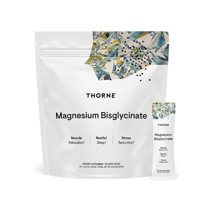 THORNE Magnesium Bisglycinate, Powdered Magnesium Formula, 30 Servings