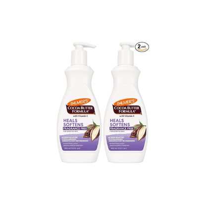 Palmer's Cocoa Butter Formula Fragrance Free Body Lotion, 13.5 Ounce (Pack of 2)
