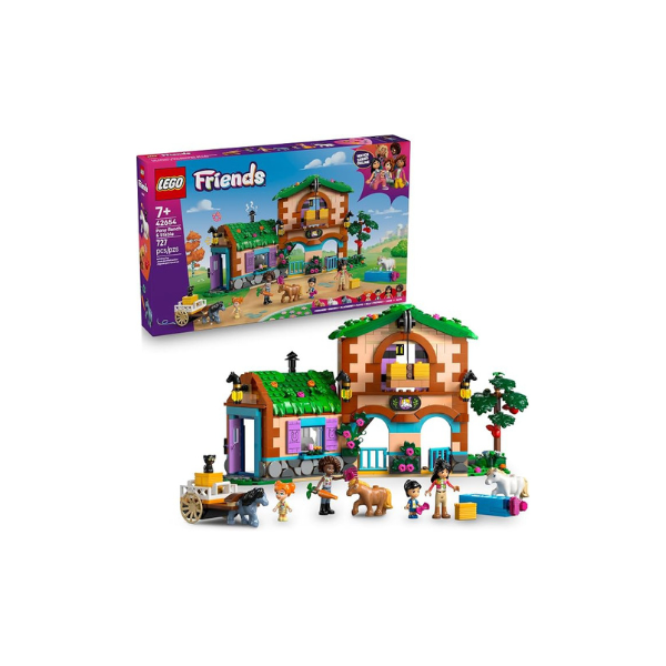 LEGO Friends Pony Ranch & Stable Pretend Play Building Toy - Playset with 3 Horse Toys for Creative Storytelling - Birthday Gift Idea for Girls & Boys, Ages 7+ Who Love Horse Stuff - 42654