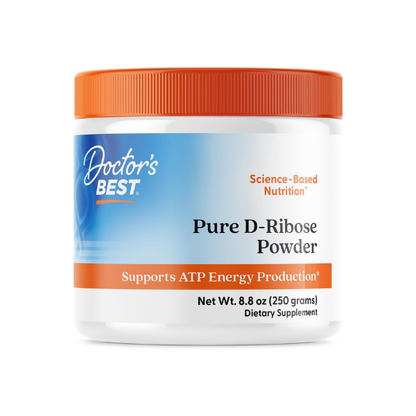 Doctor's Best Pure D Ribose Powder Supplement, Gluten Free, Vegan, 8.8 oz