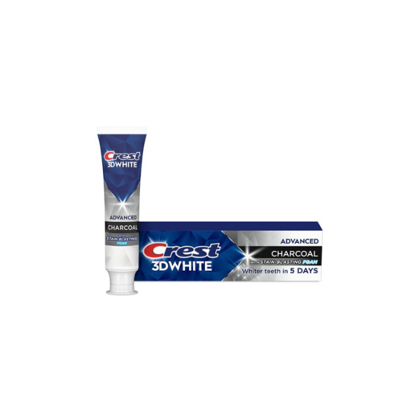 Crest 3D White Advanced Charcoal Whitening Toothpaste, 3.3 oz