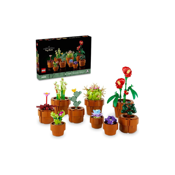 LEGO Botanicals Tiny Plants - Artificial, Fake Indoor Plant Building Set for Home, Kitchen, Desk Decoration, Adults Ages 18+ - Gift for Birthdays - 10329