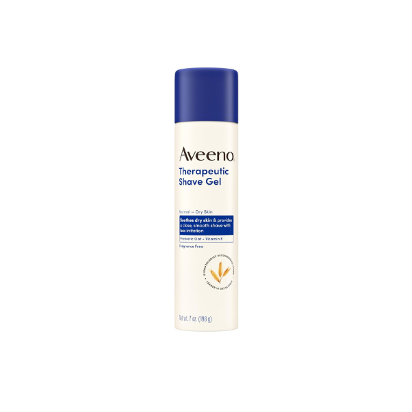 Aveeno Therapeutic Shave Gel for Women & Men, Fragrance-Free, 7 oz