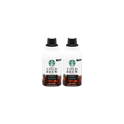 (2 pack) Starbucks Signature Black, Cold Brew Coffee Concentrate, Iced Coffee, 32 fl oz