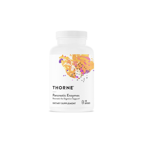 THORNE - Pancreatic Enzymes - Digestive Enzymes Supplement for Digestion Support - Minimizes Occasional Gas & Bloating* - Third-Party Certified - Gluten, Dairy & Soy-Free - 180 Capsules