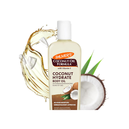 Palmer's Coconut Body Oil Moisturizer for Dry Skin (8.5 Oz - Pour Cap)