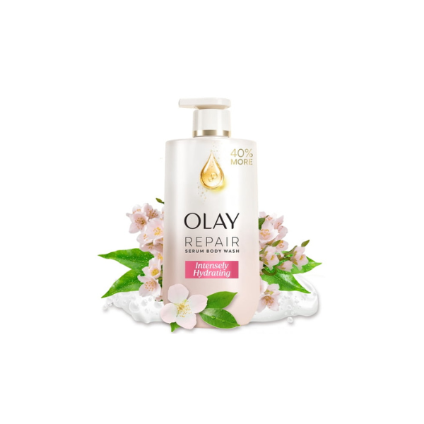 Olay Intensely Hydrating Body Wash, Hyaluronic Serum Complex, 28 fl oz