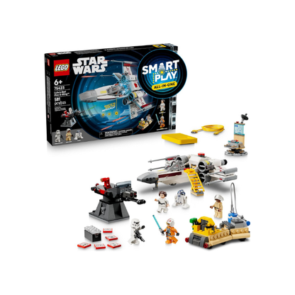 LEGO Star Wars SMART Play: Luke’s Red Five X-Wing Interactive Building Toy - All-in-One Set - Reacts to How You Move and Play with a SMART Brick - Gift for Boys, Girls, Kids Ages 6+ - 75423