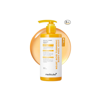 medicube Body Peel Shot with Kojic Acid and Turmeric 9.46 fl.oz (Pack of 2)