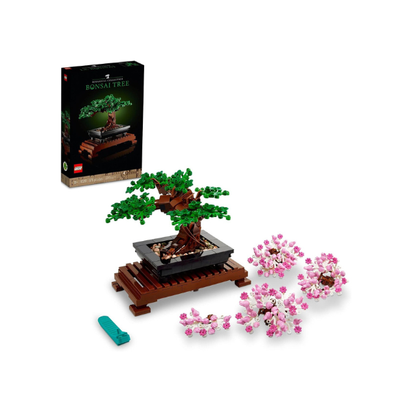 LEGO Botanicals Bonsai Tree Building Set - Artificial Bonsai Tree Plants for Home Decor, Adults Ages 18+ - Faux, Fake Plants for Table, Desk, Office - Birthday Gift for Men & Women - 10281