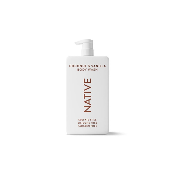 Native Body Wash for Women and Men, Sulfate Free, Coconut & Vanilla, 36 fl oz