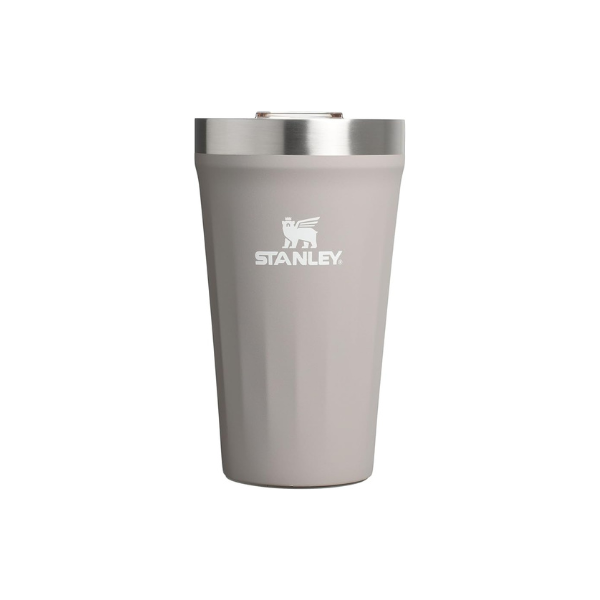 STANLEY Everyday Tumbler 16 oz | Press Fit Drink Through Lid | Beverage, Coffee, and Cocktail Cup | Insulated Stainless Steel Wine Glass | BPA-Free | Ash