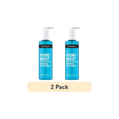 (2 pack) Neutrogena Hydro Boost Hydrating Gel Cleanser, 7.8 fl oz