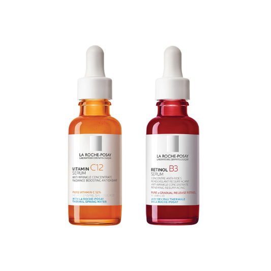 La Roche-Posay Pure 12% Vitamin C Serum For Face With Hyaluronic Acid & Salicylic Acid, Hydrating Face Serum, Boost Radiance & Reduce Wrinkles, 2 Formulas for Normal or Oily Skin Control