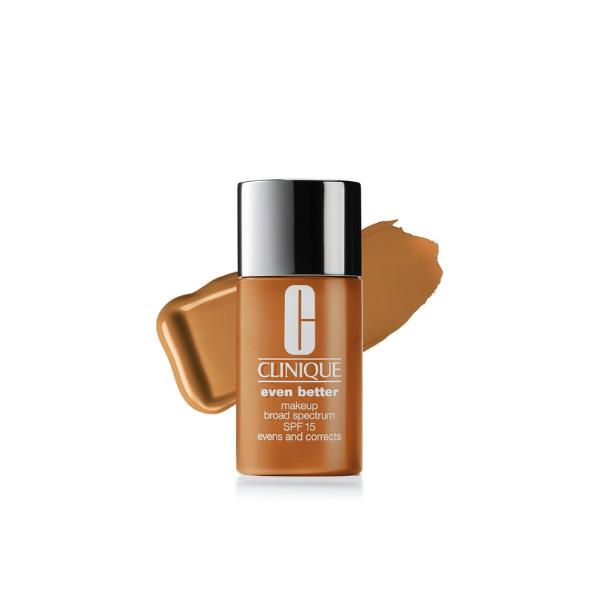 Clinique Even Better Makeup Liquid Foundation SPF 15 With Vitamin C For Dry + Oily Combination Skin Types | Medium Coverage + Natural Finish | Evens Skin Tone + Reduces Dark Spots