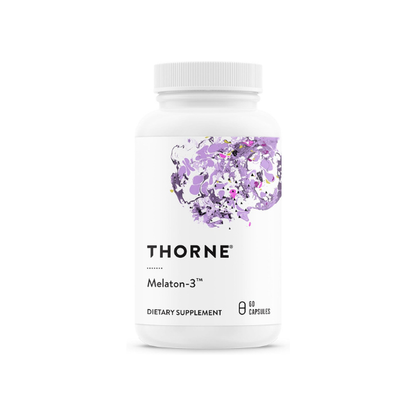 THORNE Melaton-3, 3 mg Melatonin Supplement, 60 Capsules