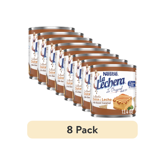 (8 pack) Nestle La Lechera Dulce de Leche Milk Based Liquid Caramel Sauce, 13.4 oz Can