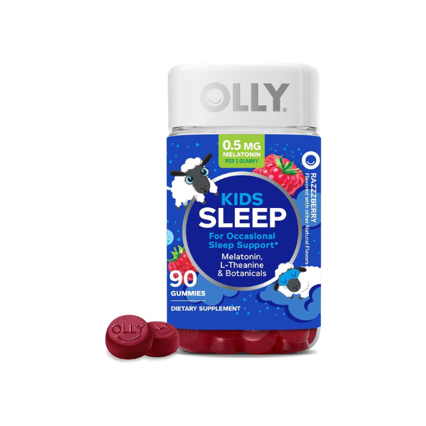 OLLY Kids Sleep, Occasional Sleep Support,* 0.5 mg Melatonin - 90 Count
