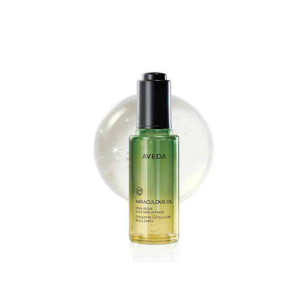 AVEDA Miraculous Oil High-Shine Hair Concentrate | Adds Shine | Up to 24 Hours of Frizz Protection* | Heat Protection | For All Hair Types | Notes of Lavender Ylang Ylang and Petitgrain, 1.7 Fl Oz