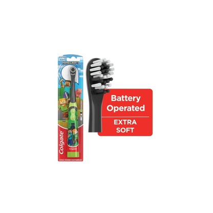 Colgate Kids Battery Powered Minecraft Toothbrush, 1 Count, Child