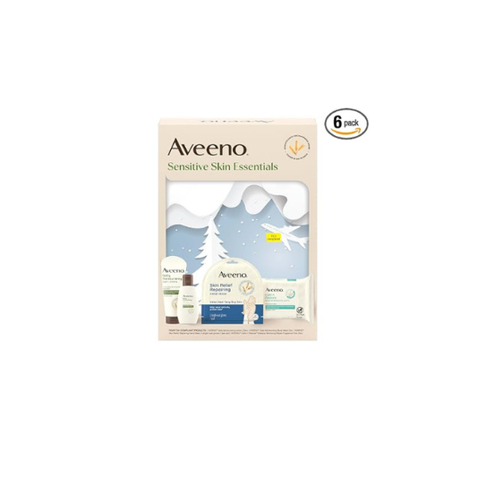 Aveeno Sensitive Skin Essentials Gift Set, 4 piece set (Pack of 6)