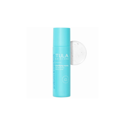 TULA Skin Care Clarifying Tonic Daily Toner - Exfoliate and Tighten Pores, 5.07 Fl Oz.