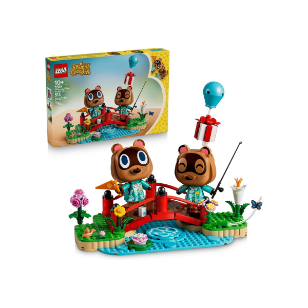 LEGO Animal Crossing Timmy & Tommy's Fun Day Out 77059 | Collectible Building Toy for Girls & Boys, Ages 10+, Display for Kids Bedroom or Book Shelf, 513 pieces, Gift for Birthdays