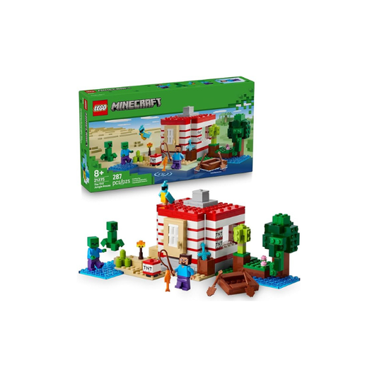 LEGO Minecraft The TNT Jungle House Building Toy - Minecraft Toy for Boys and Girls, Ages 8+ - Gift for Birthdays - Video Game Playset for Fans - 21275