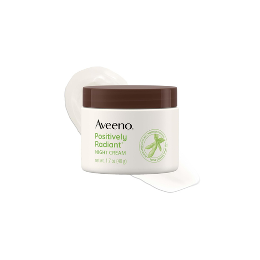 Aveeno Positively Radiant Night Cream Moisturizer, 1.7 oz