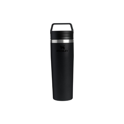 STANLEY Cafe To Go Travel Mug 20 oz | Leakproof Two-Part Drink Through Lid | Tumbler Cup for Coffee, Tea and Drinks | Insulated Stainless Steel Coffee Mug | BPA-Free | Black 2.0