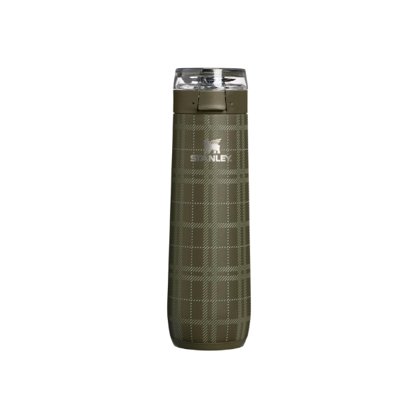 STANLEY Flowstate Spring Bottle, 20 oz, Peat Moss Plaid