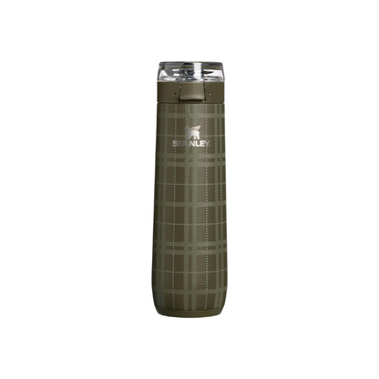 STANLEY Flowstate Spring Bottle, 20 oz, Peat Moss Plaid