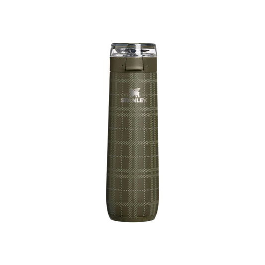 STANLEY Flowstate Spring Bottle, 20 oz, Peat Moss Plaid