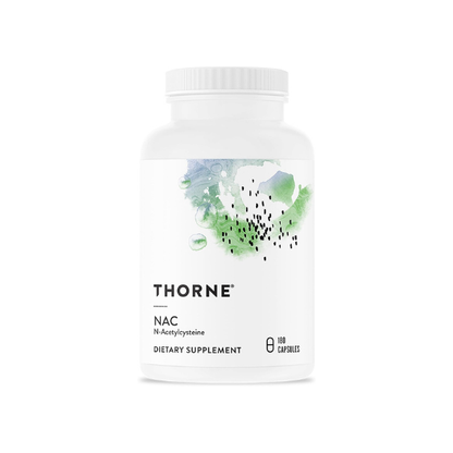 THORNE NAC, 500 mg N-Acetylcysteine, Amino Acid Supplement, 180 Capsules