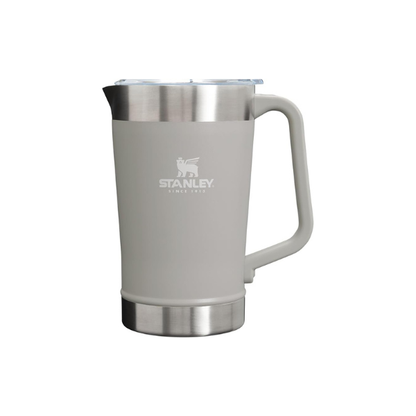 Stanley Stay-Chill Pitcher 64 oz | Cold Water, Beer, and Drink Pitcher with Lid | Large Capacity Durable Beverage Container with Handle | Insulated Stainless Steel | BPA-Free | Ash