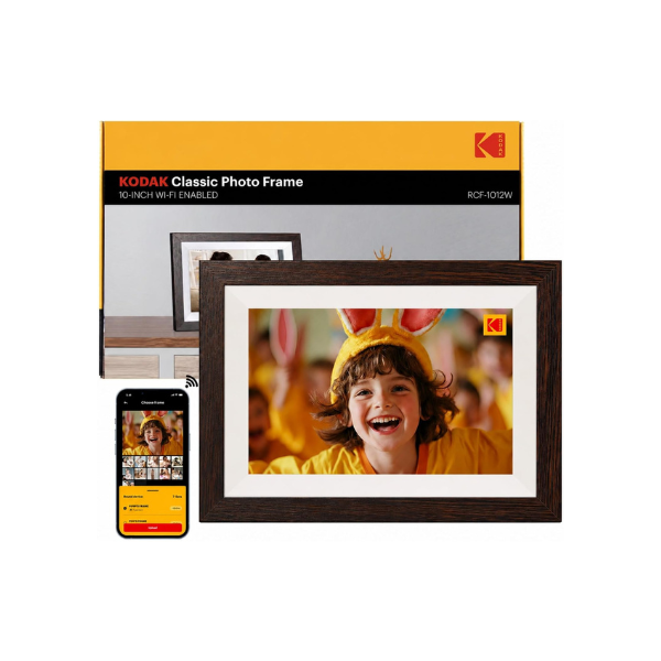 KODAK 10.1 inch WiFi Digital Picture Frame,1280x800 IPS HD Touch Screen, 32GB Smart Photo Frame with App & AI Photo Creation, Easy Sharing Photos and Videos, Birthday Gifts for Mom Women