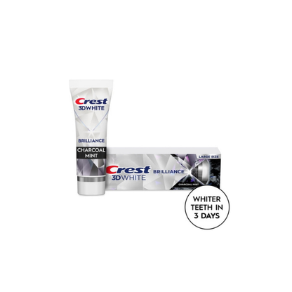 Crest 3D White Brilliance Charcoal Teeth Whitening Toothpaste, 4.6 oz