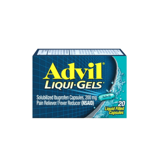 Advil Liqui-Gels Pain Relievers for Headache Relief, Fever Reducer Liquid Filled Capsules, 200 Mg Ibuprofen, 20 Count